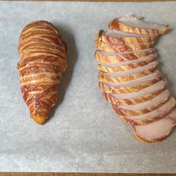 Hot Smoked Chicken in Bacon