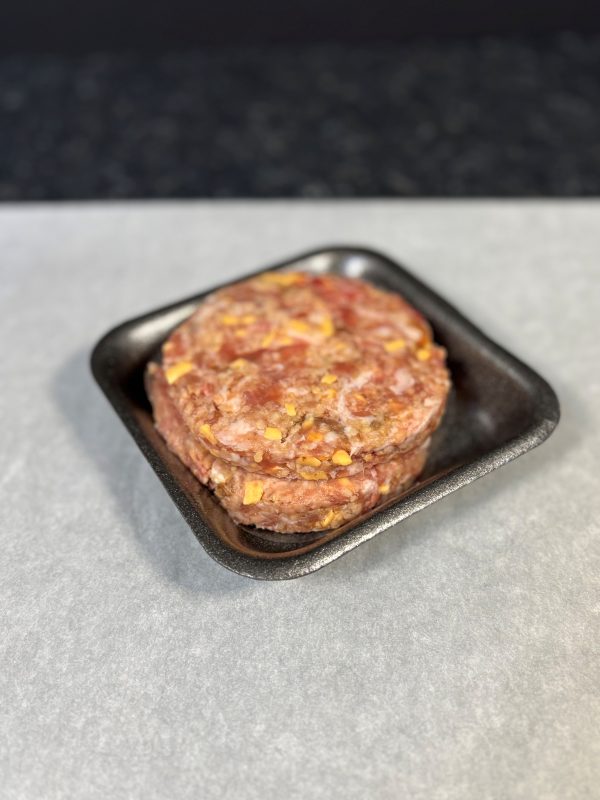 2 Cheese & Chutney burgers