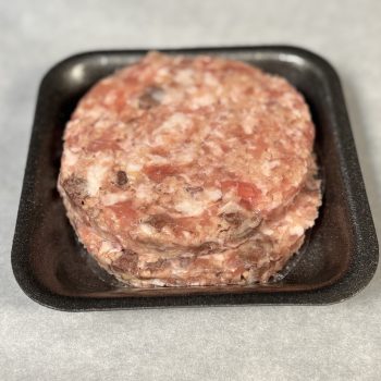 2 Pork & Black Pudding burgers